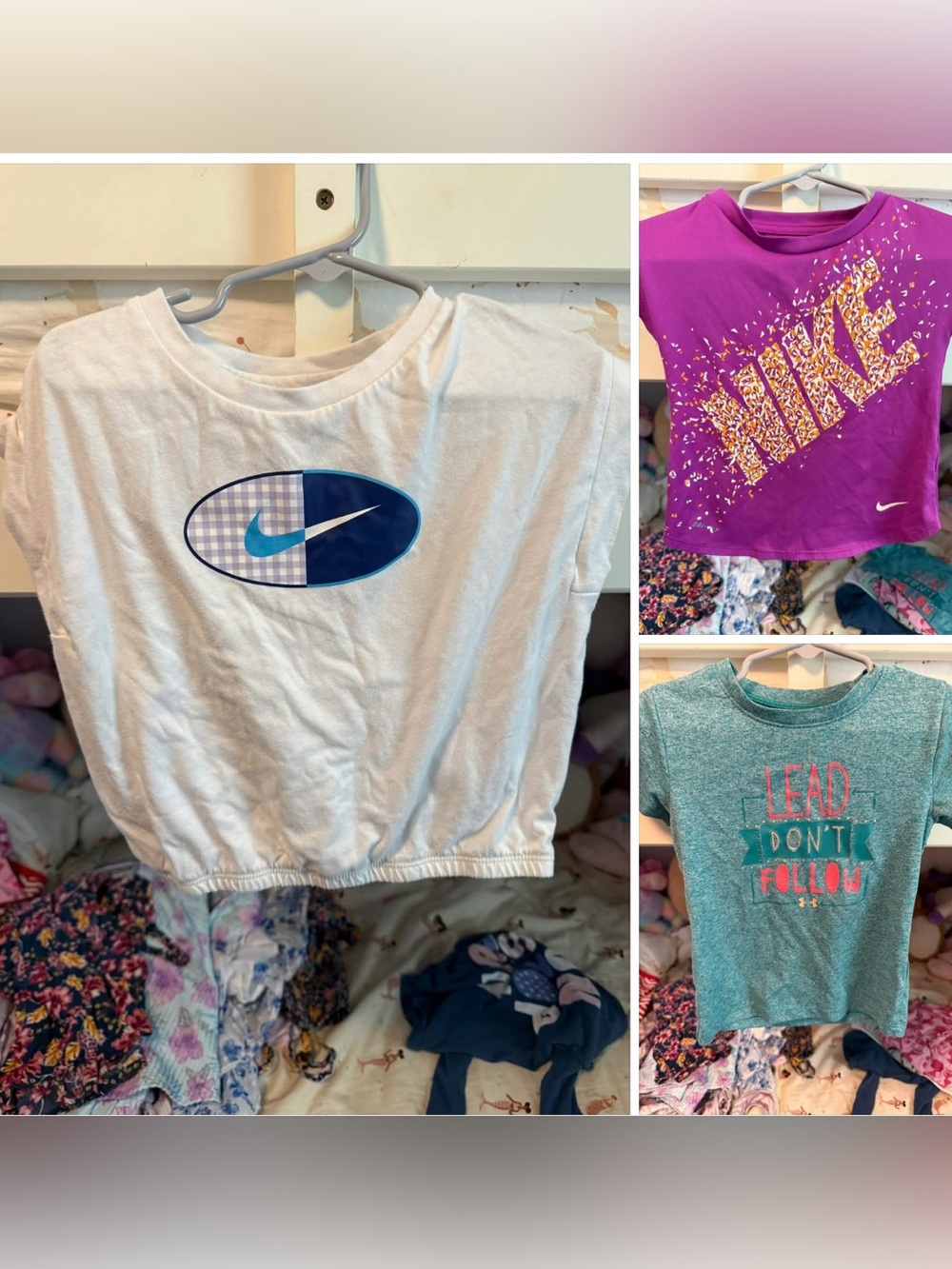 Lot of 3t/4t athletic shirt NIKE and Under armor